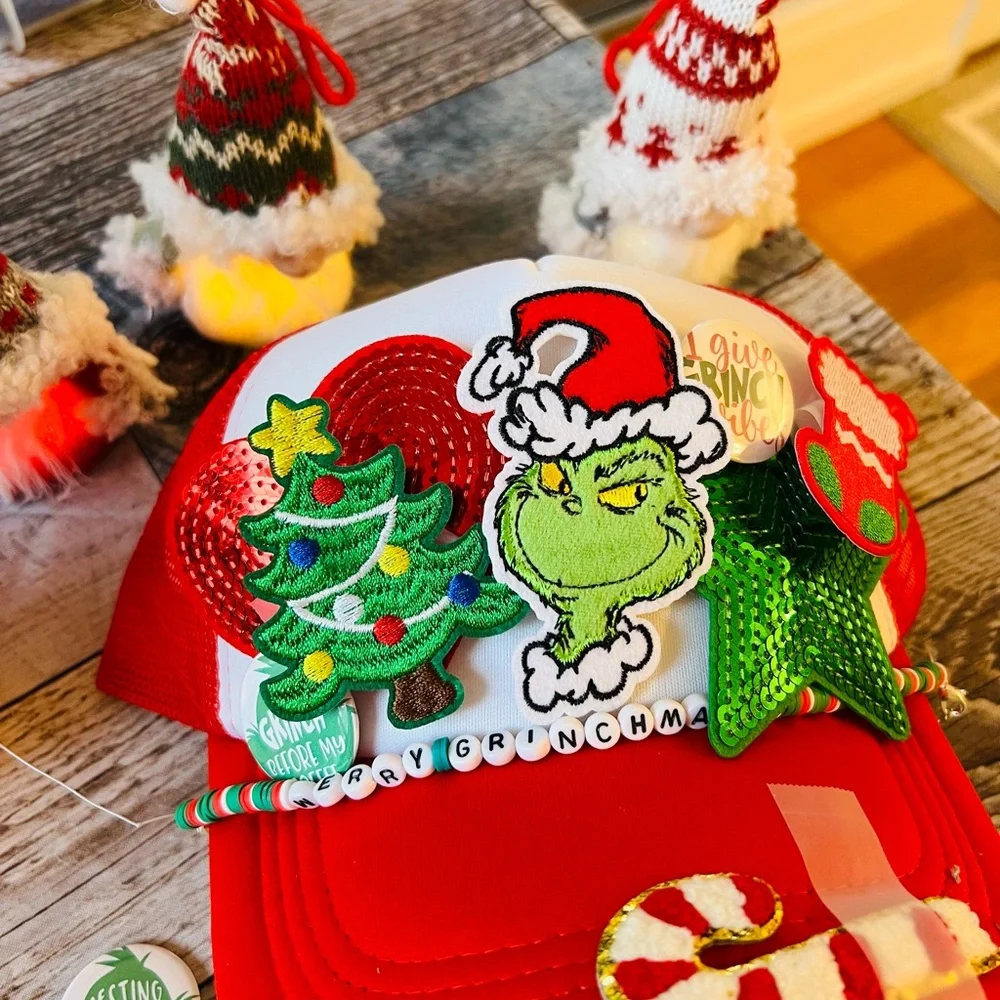 Custom designed hats you pick theme/colors christmas Halloween sports Disney